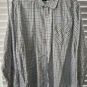 Five Four Window Pane Print Button Down Dress Shirt